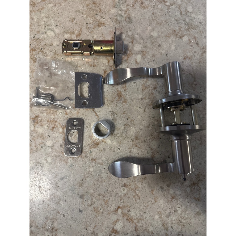 Dynasty Hardware Monterey Collection Door Levers, Satin Nickel (Privacy)
